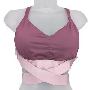 Adore Me Maven Contour Medium-Impact Sports Bra Sz L Wraparound Band Pad Inserts